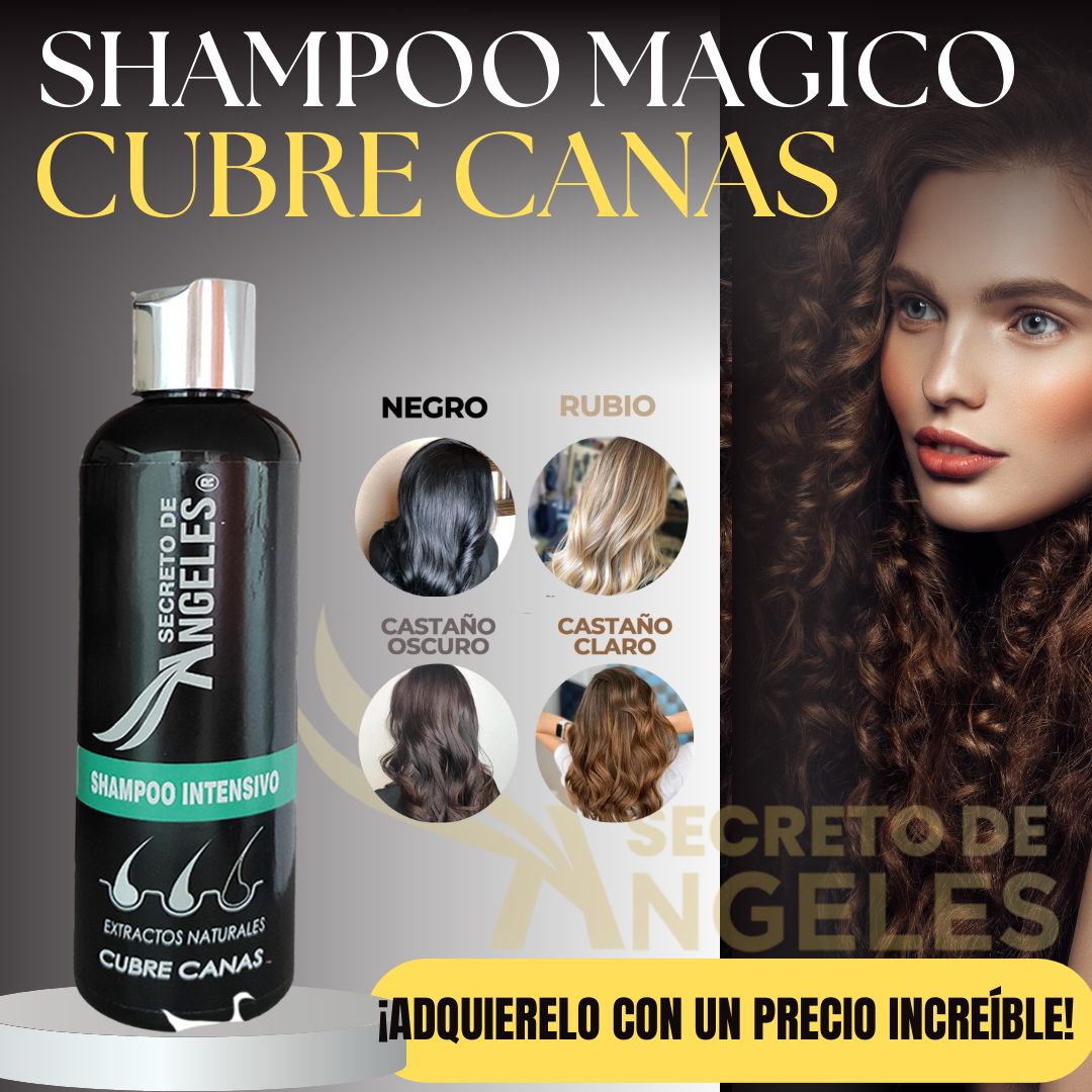Shampoo Cubre Canas + Colágeno & Exfoliante GRATIS