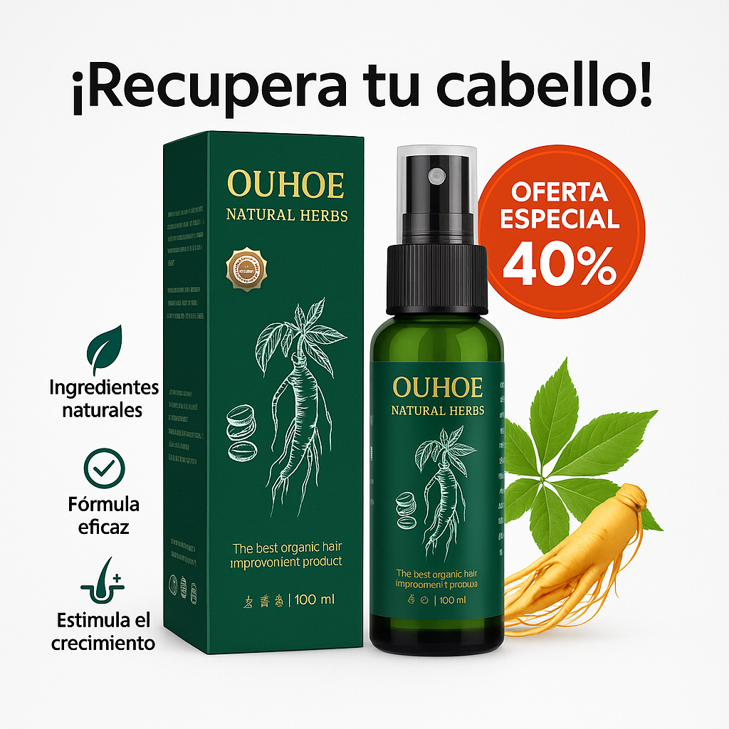 Spray Capilar OUHOE – Crecimiento Acelerado y Anticaída