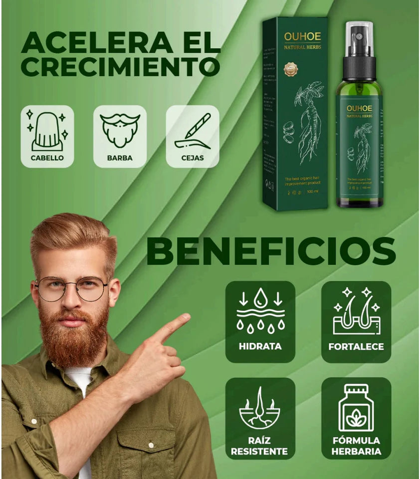 Spray Capilar OUHOE – Crecimiento Acelerado y Anticaída